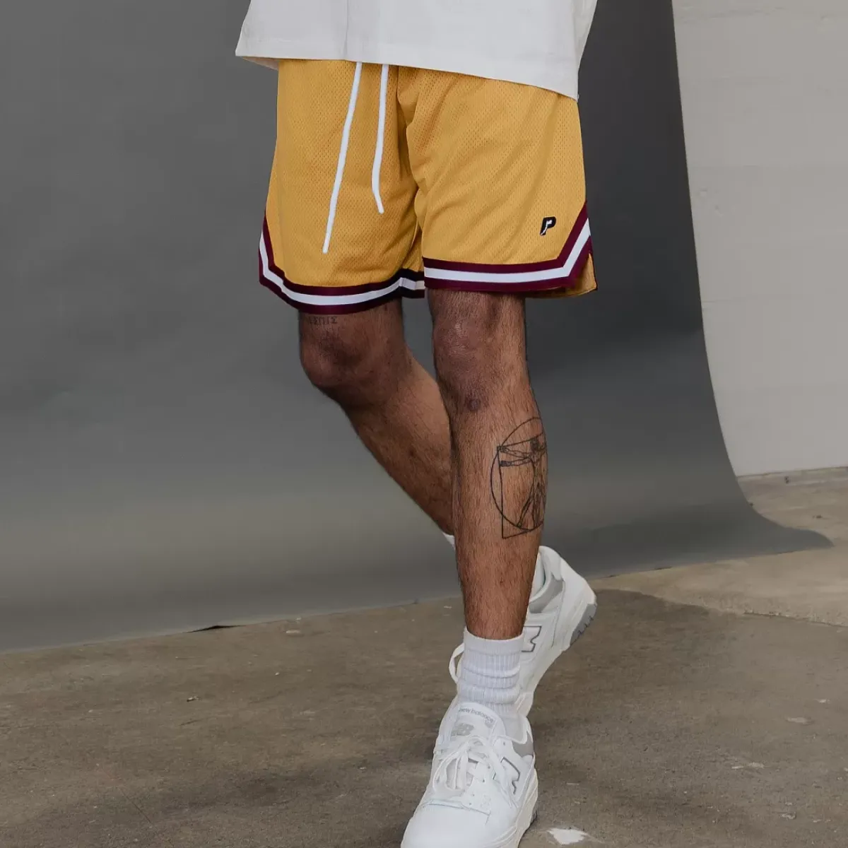 Pursuit of Happiness Shorts<Game Day Short Gold Wine