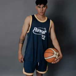 Pursuit of Happiness Tees & Singlets<Game Day Singlet Navy Gold