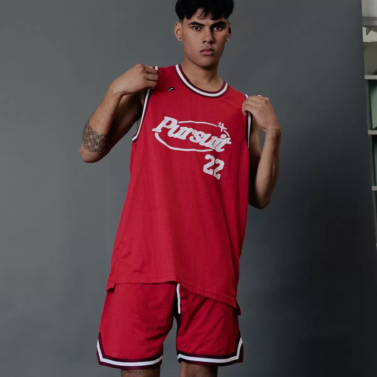 Pursuit of Happiness Tees & Singlets<Game Day Singlet Scarlet Wine