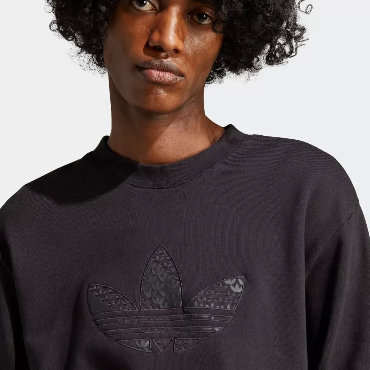 Adidas Originals Hoodies & Crews<Graphics Monogram Crew Sweatshirt