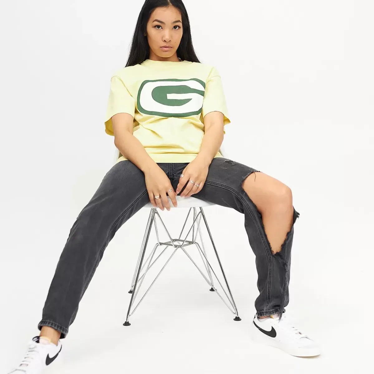 MITCHELL AND NESS Tees & Singlets<Green Bay Packers Vintage Classic Big Logo Tee Unisex