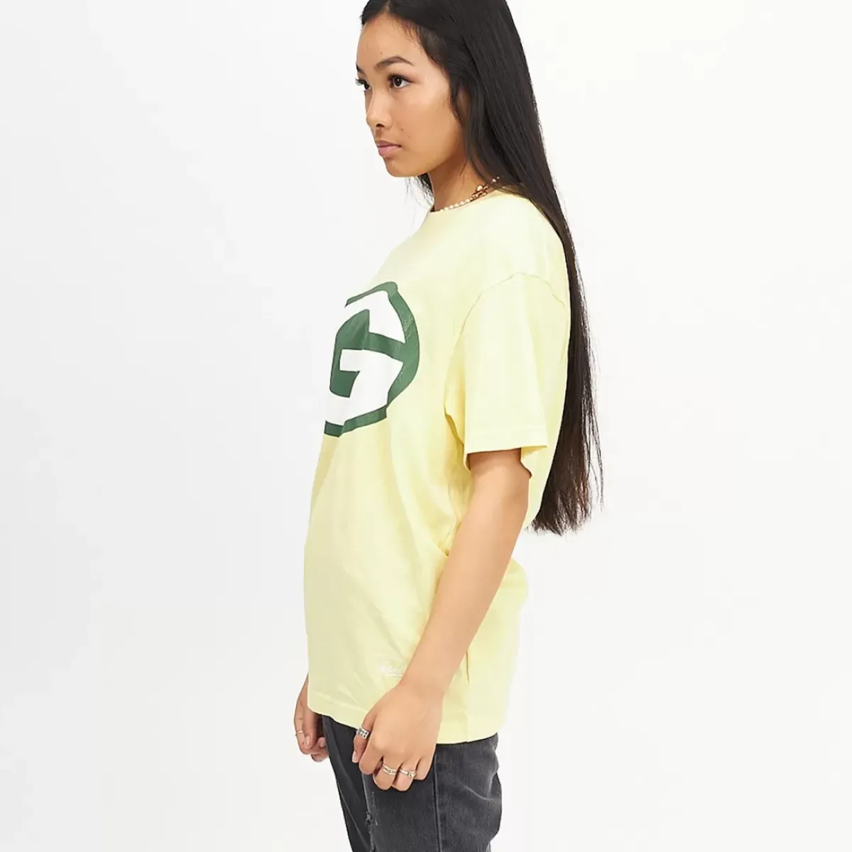 MITCHELL AND NESS Tees & Singlets<Green Bay Packers Vintage Classic Big Logo Tee Unisex