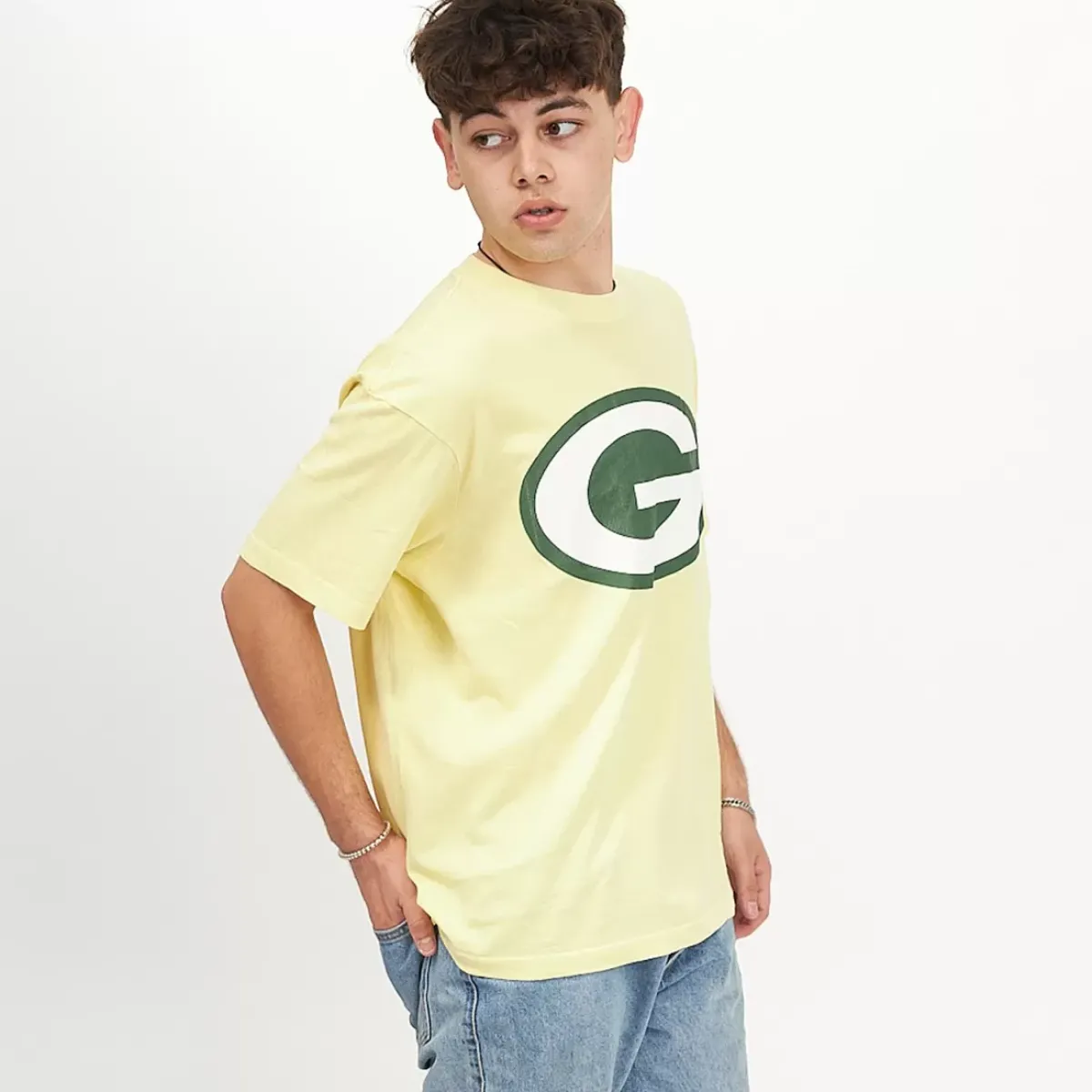 MITCHELL AND NESS Tees & Tanks<Green Bay Packers Vintage Classic Big Logo Tee Unisex