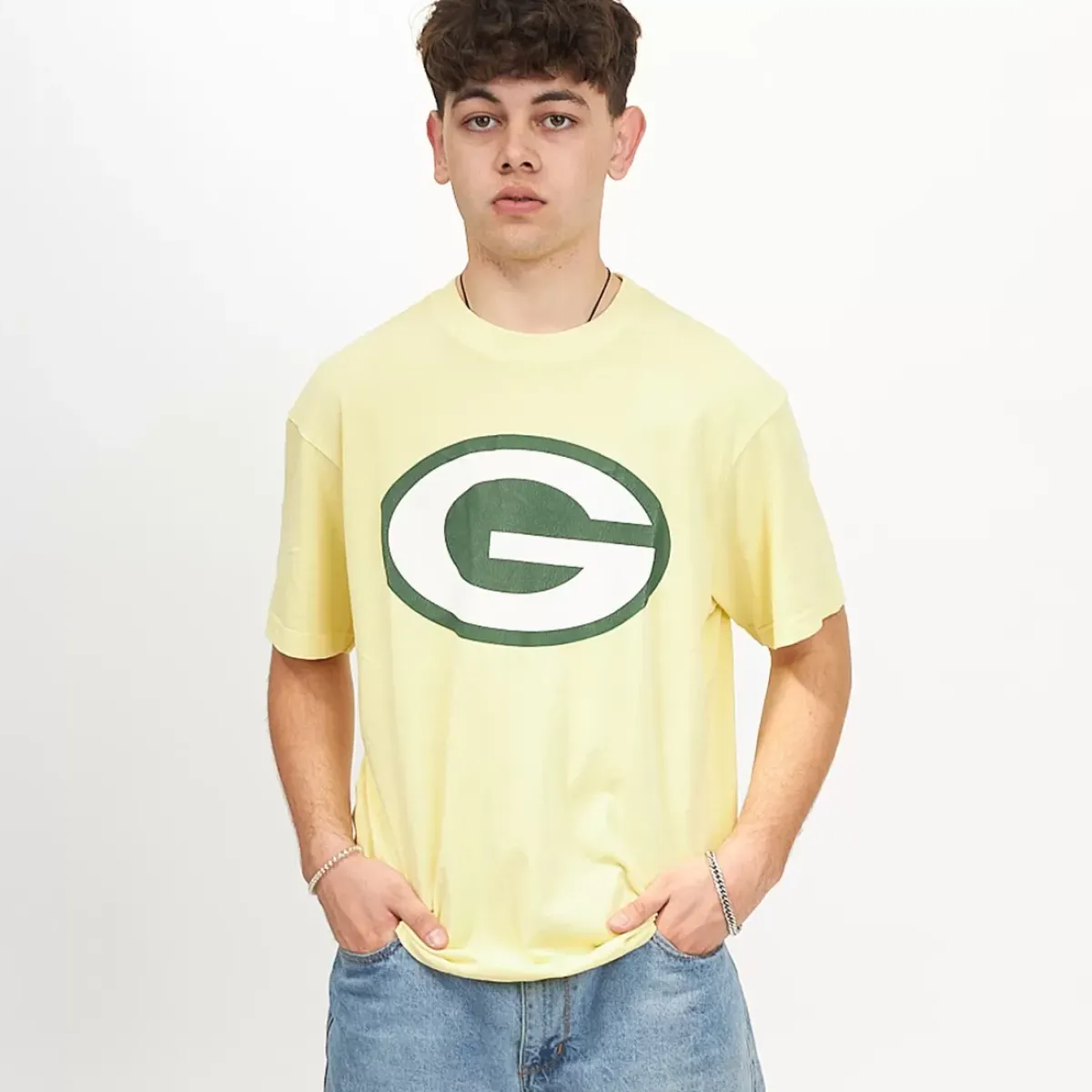 MITCHELL AND NESS Tees & Tanks<Green Bay Packers Vintage Classic Big Logo Tee Unisex