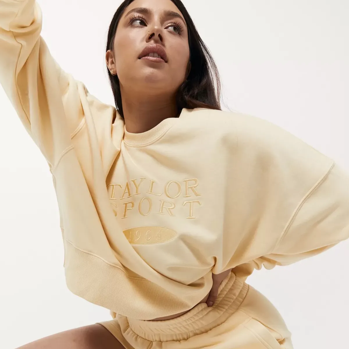 Taylor Sport Hoodies & Crews<Heritage Boxy Crew In Sorbet