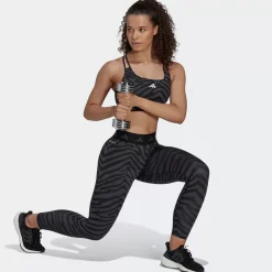 Adidas Sports Bras<Hyperglam Techfit Medium-Support Zebra Bra