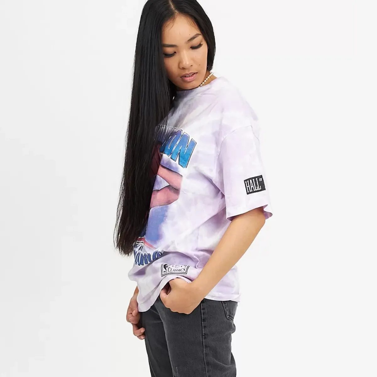 MITCHELL AND NESS Tees & Singlets<Larry Johnson Hall Of Fame Tye Dye Tee Unisex