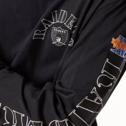 MITCHELL AND NESS Tees & Tanks<Las Vegas Raiders Arch Long-Sleeve Tee Unisex