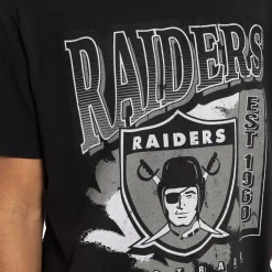 MITCHELL AND NESS Tees & Tanks<Las Vegas Raiders Brush Off Tee Unisex
