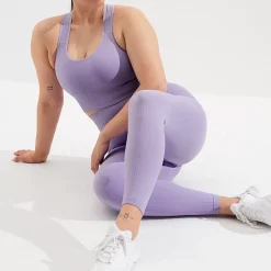 Aim Tights<Lavande Ribbed Seamless Tights