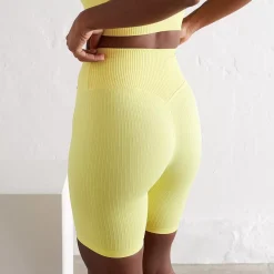 Aim Shorts<Lemonade Ribbed Seamless Biker Shorts