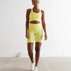 Aim Shorts<Lemonade Ribbed Seamless Biker Shorts