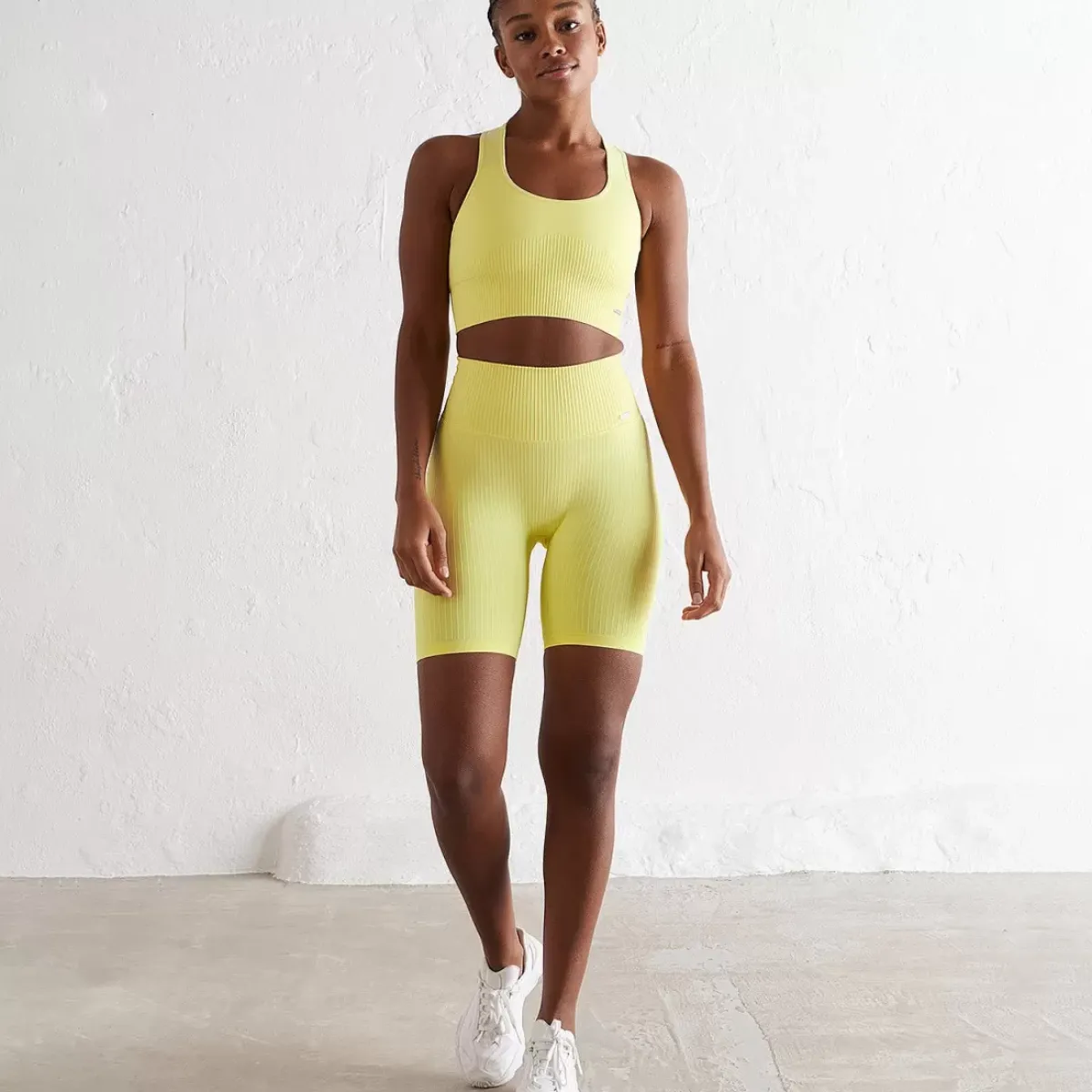 Aim Shorts<Lemonade Ribbed Seamless Biker Shorts