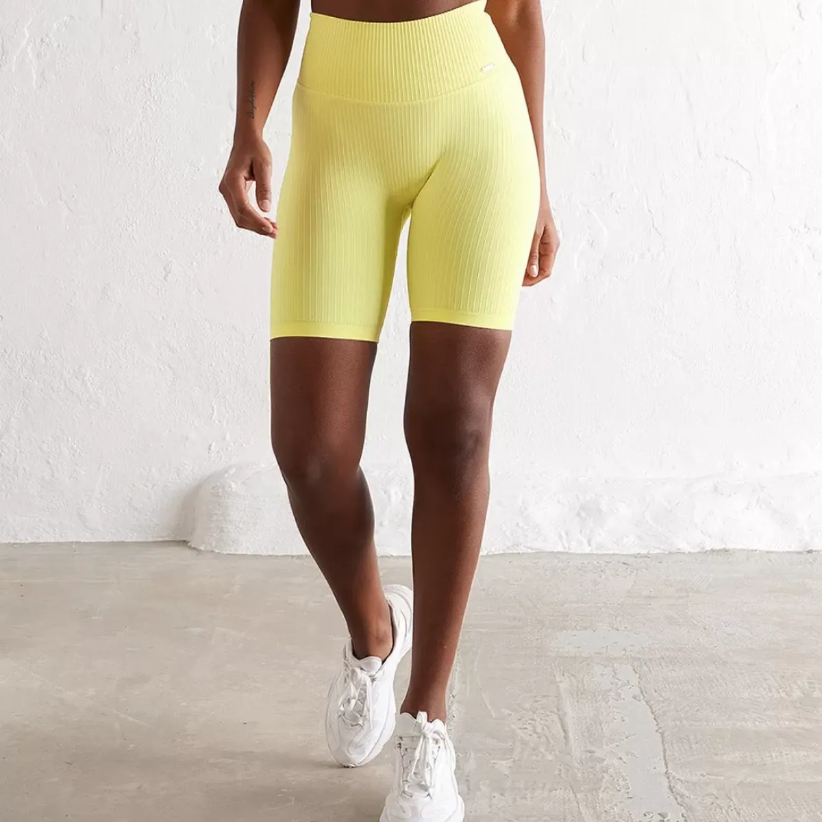 Aim Tights<Lemonade Ribbed Seamless Biker Shorts