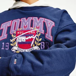 TOMMY HILFIGER Hoodies & Crews<Logo Fleece Sweatshirt