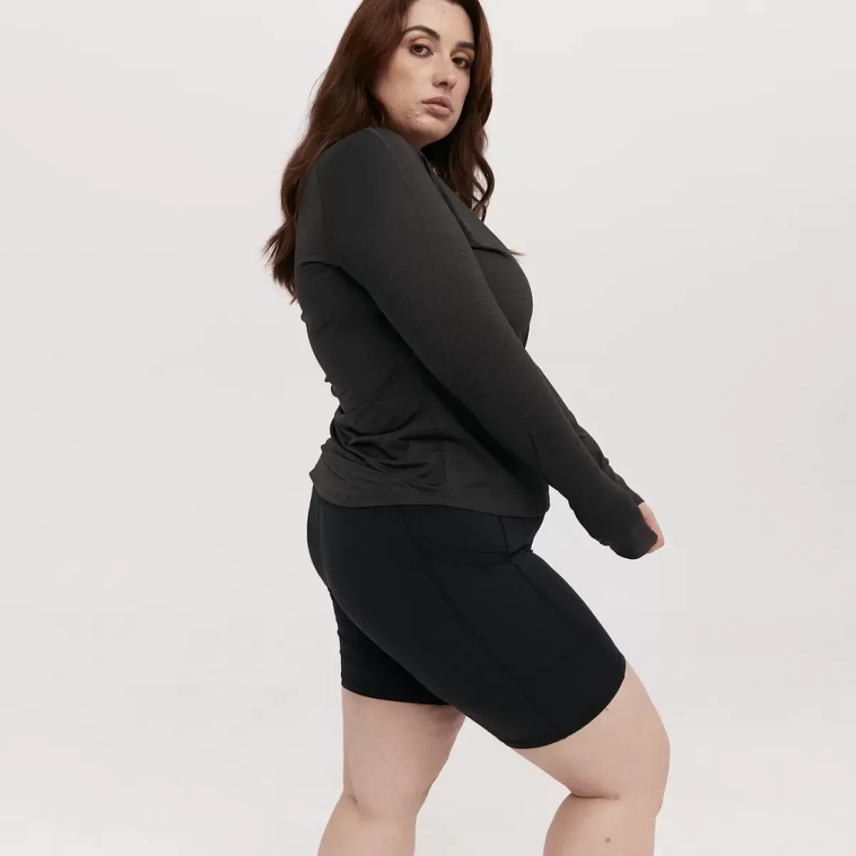 Taylor Sport Tees & Tanks<Long Sleeve Run Top In Charcoal
