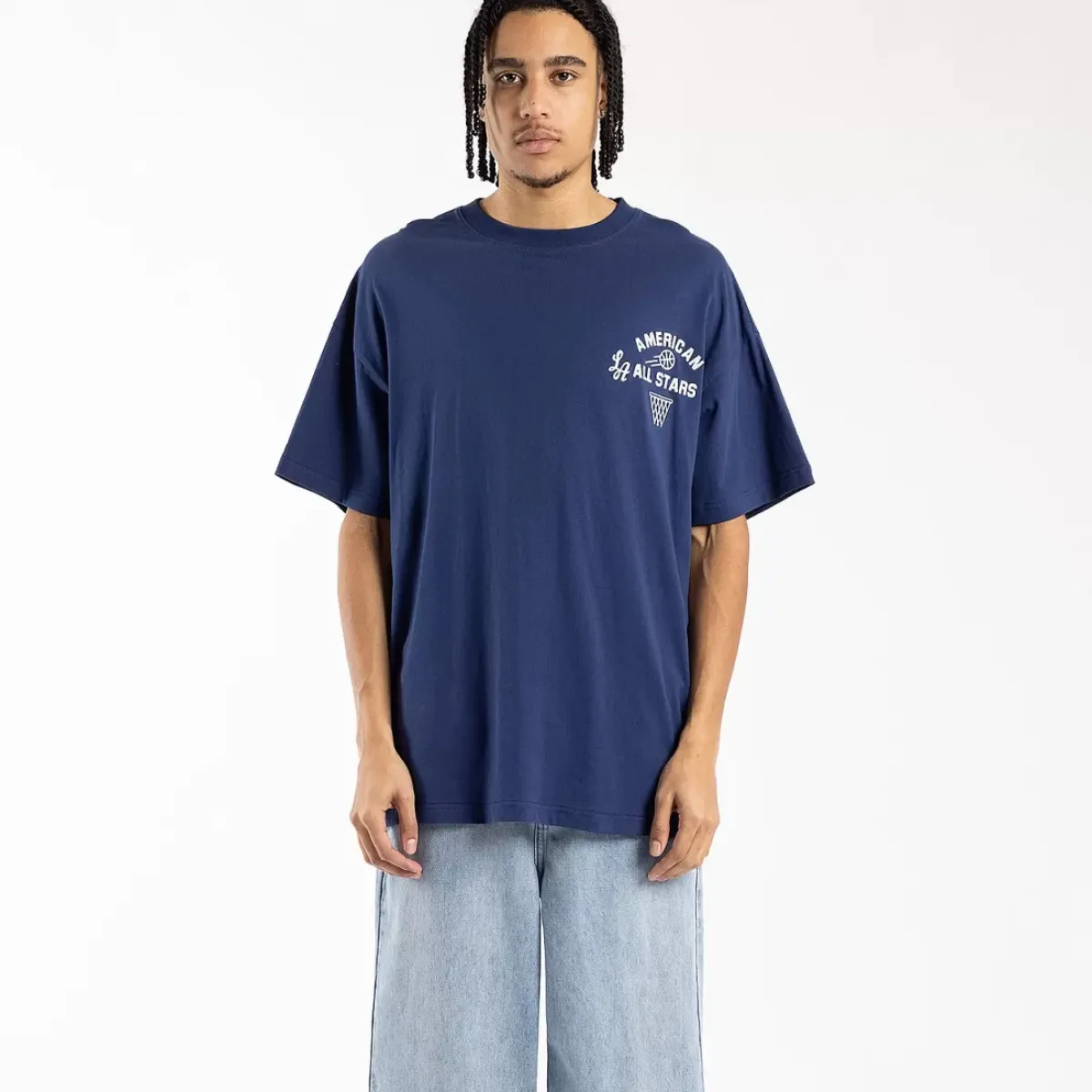 MITCHELL AND NESS Tees & Singlets<Los Angeles Lakers 1988 World Champions Tee Unisex