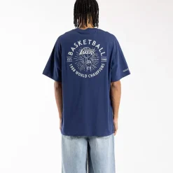 MITCHELL AND NESS Tees & Singlets<Los Angeles Lakers 1988 World Champions Tee Unisex