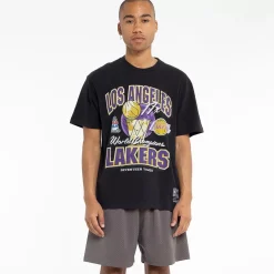 MITCHELL AND NESS Tees & Tanks<Los Angeles Lakers Champ History T-Shirt Unisex