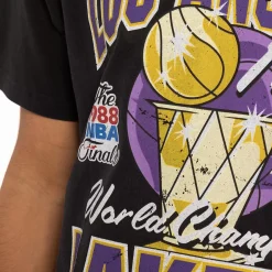 MITCHELL AND NESS Tees & Singlets<Los Angeles Lakers Champ History T-Shirt Unisex