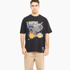 MITCHELL AND NESS Tees & Singlets<Los Angeles Lakers Fireball Tee Unisex