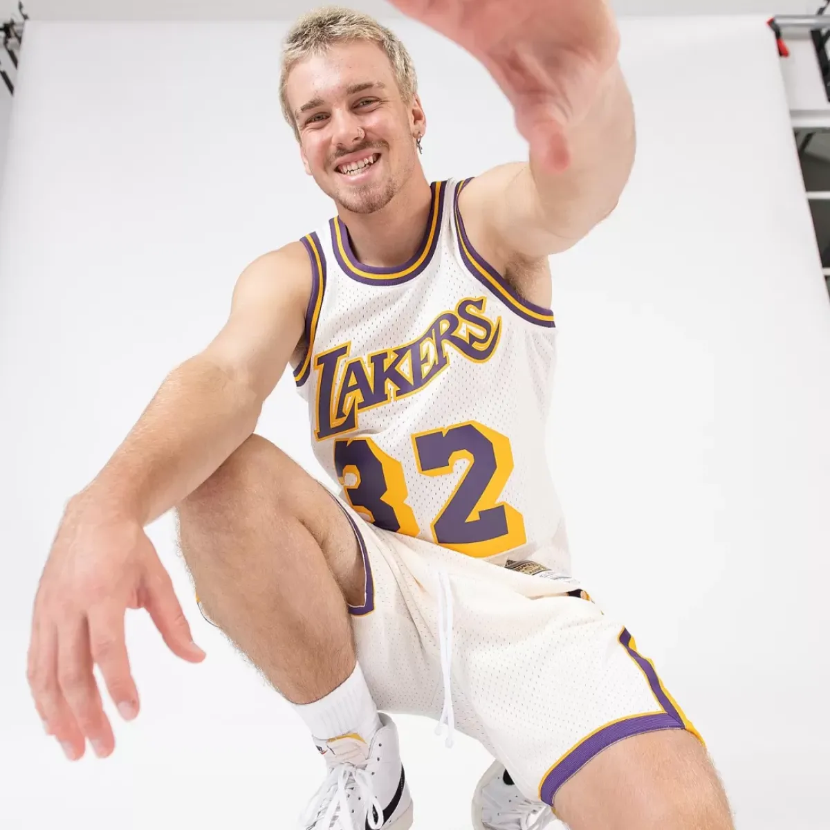 MITCHELL AND NESS Tees & Singlets<Los Angeles Lakers Magic Swingman Jersey