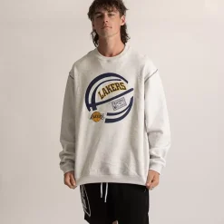 MITCHELL AND NESS Hoodies & Crews<Los Angeles Lakers On The Bounce Crewneck Unisex