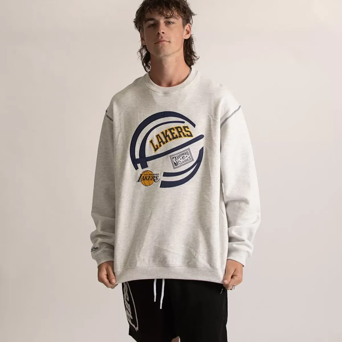 MITCHELL AND NESS Hoodies & Crews<Los Angeles Lakers On The Bounce Crewneck Unisex