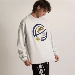 MITCHELL AND NESS Hoodies & Crews<Los Angeles Lakers On The Bounce Crewneck Unisex
