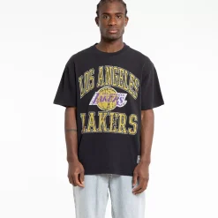 MITCHELL AND NESS Tees & Singlets<Los Angeles Lakers Vintage Ivy Arch T-Shirt Unisex