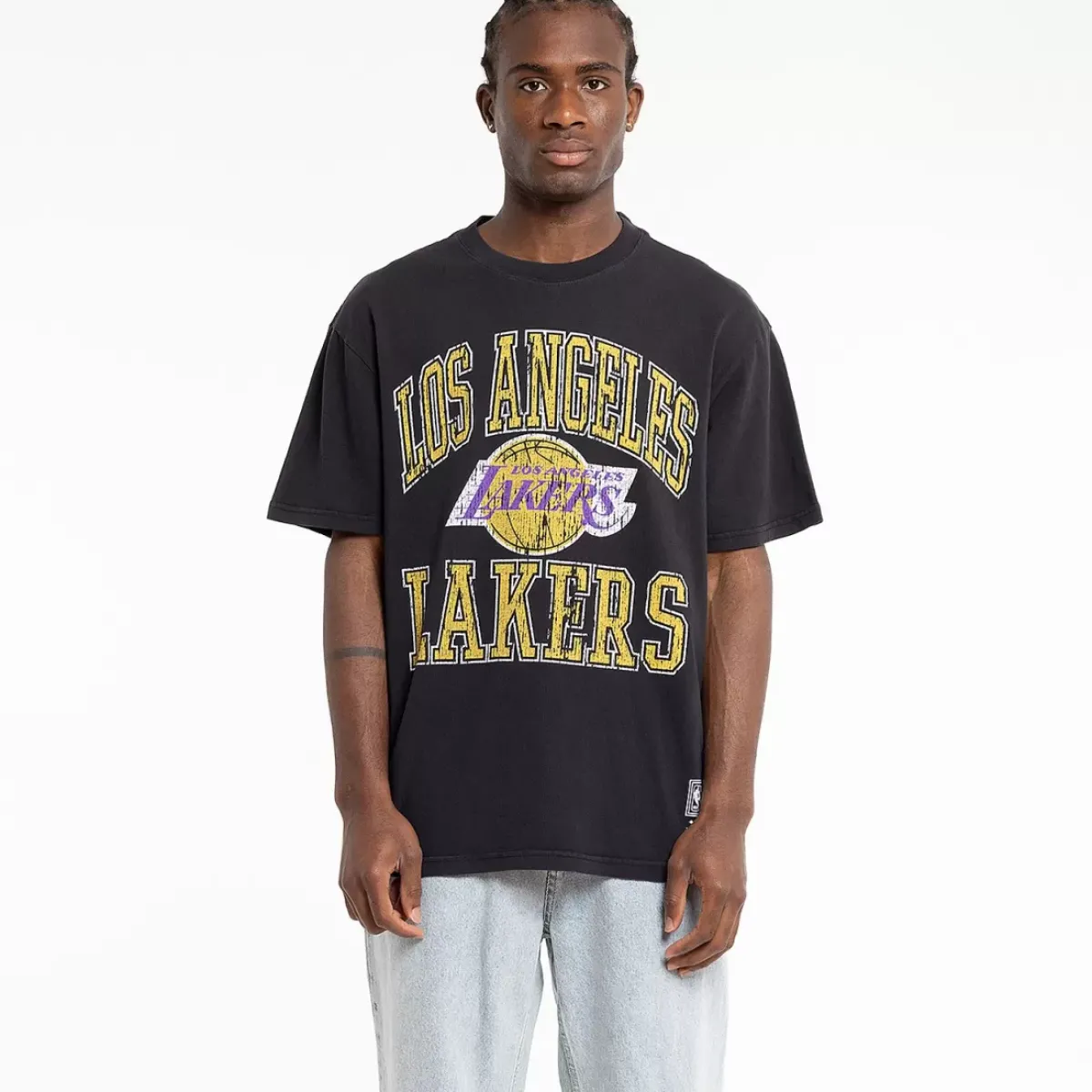 MITCHELL AND NESS Tees & Singlets<Los Angeles Lakers Vintage Ivy Arch T-Shirt Unisex