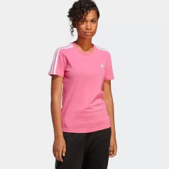 Adidas Tees & Tanks<Loungewear Essentials Slim 3-Stripe Tee
