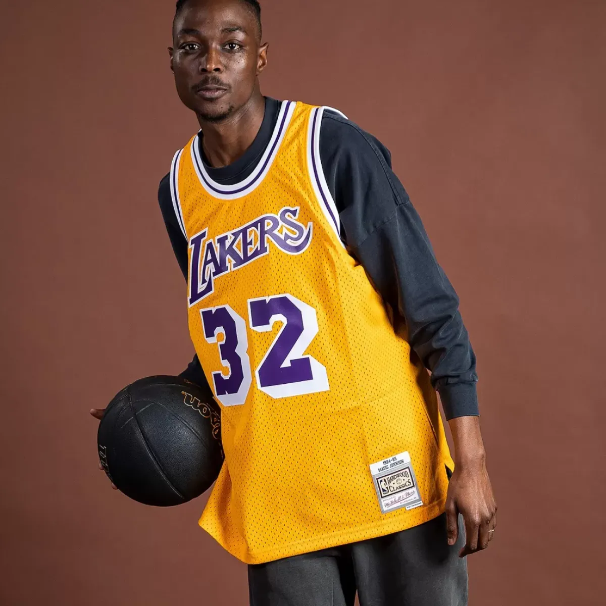 MITCHELL AND NESS Tees & Singlets<Magic Johnson Los Angeles Lakers Swingman Jersey