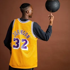 MITCHELL AND NESS Tees & Singlets<Magic Johnson Los Angeles Lakers Swingman Jersey