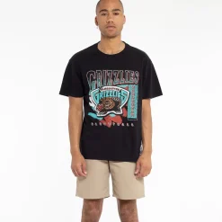 MITCHELL AND NESS Tees & Singlets<Memphis Grizzlies Brush Off Tee Unisex