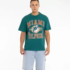 MITCHELL AND NESS Tees & Singlets<Miami Dolphins Diamond Tee Unisex