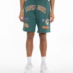 MITCHELL AND NESS Shorts<Miami Dolphins Superbowl Shorts