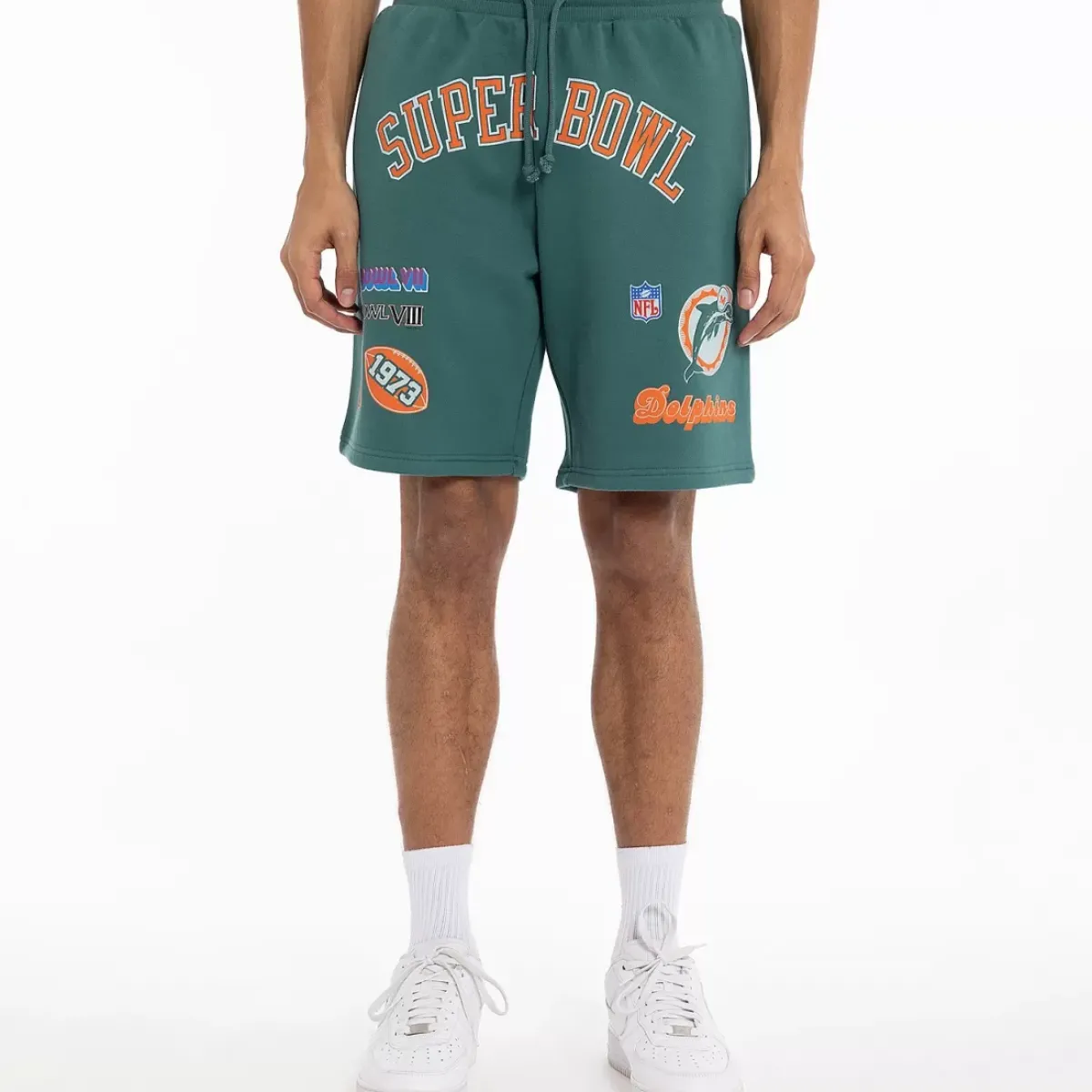 MITCHELL AND NESS Shorts<Miami Dolphins Superbowl Shorts