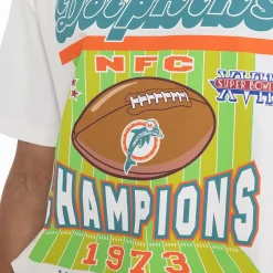 MITCHELL AND NESS Tees & Tanks<Miami Dolphins Superbowl Champions Tee Unisex