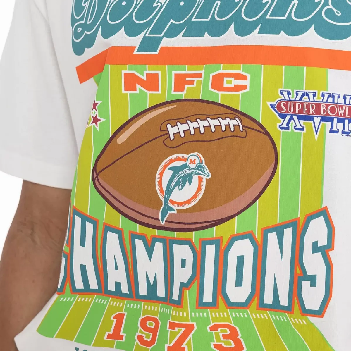 MITCHELL AND NESS Tees & Tanks<Miami Dolphins Superbowl Champions Tee Unisex