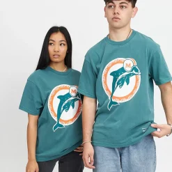 MITCHELL AND NESS Tees & Singlets<Miami Dolphins Vintage Classic Big Logo Tee Unisex