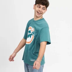 MITCHELL AND NESS Tees & Singlets<Miami Dolphins Vintage Classic Big Logo Tee Unisex
