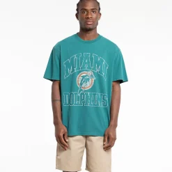 MITCHELL AND NESS Tees & Singlets<Miami Dolphins Vintage Ivy Arch Tee Unisex