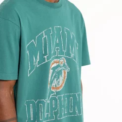 MITCHELL AND NESS Tees & Tanks<Miami Dolphins Vintage Ivy Arch Tee Unisex