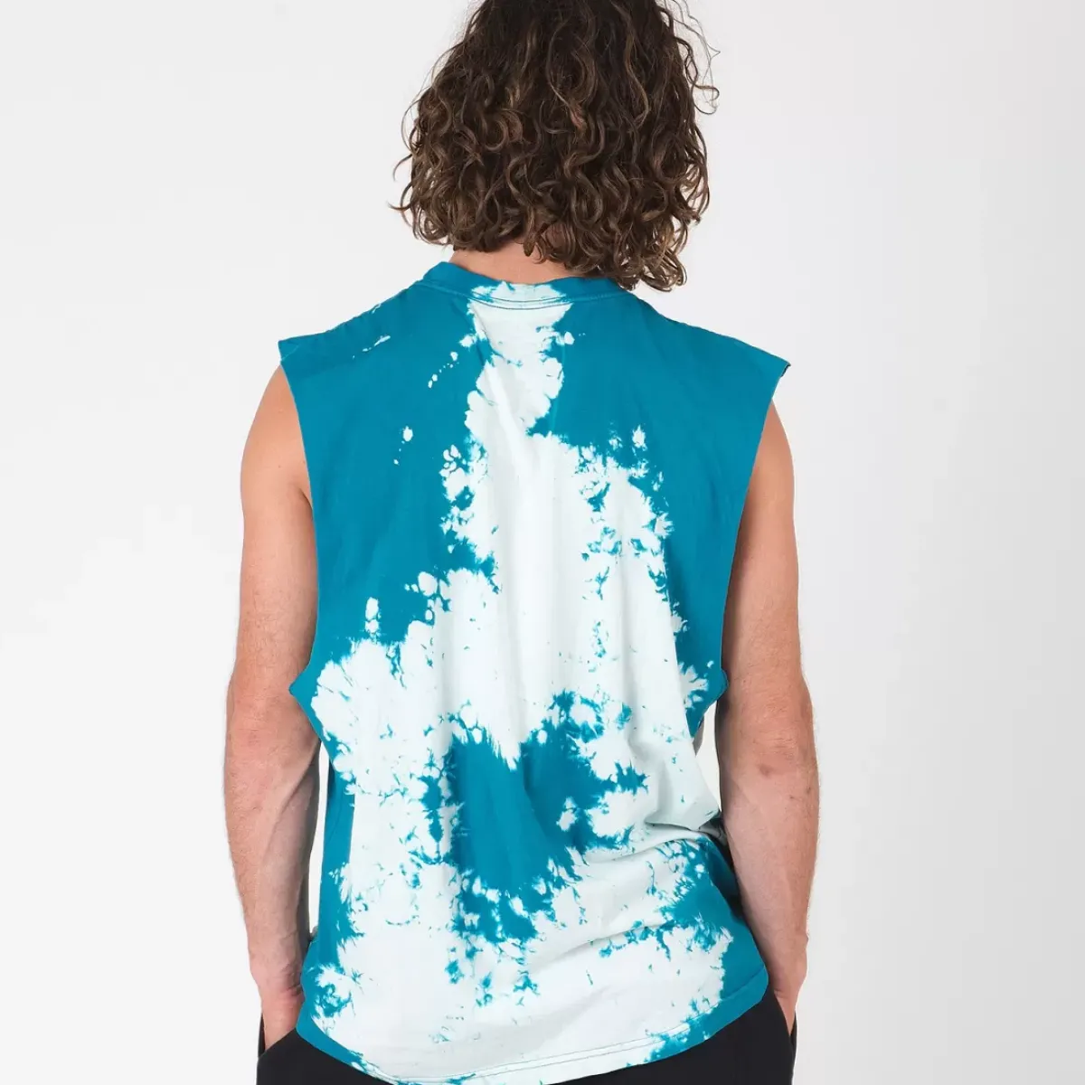 MITCHELL AND NESS Tees & Singlets<Miami Dolphins Vintage Tye Dye Muscle Tank