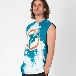 MITCHELL AND NESS Tees & Singlets<Miami Dolphins Vintage Tye Dye Muscle Tank