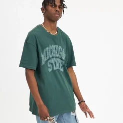 NCAA Tees & Singlets<Michigan Vintage High Arch Logo Tee
