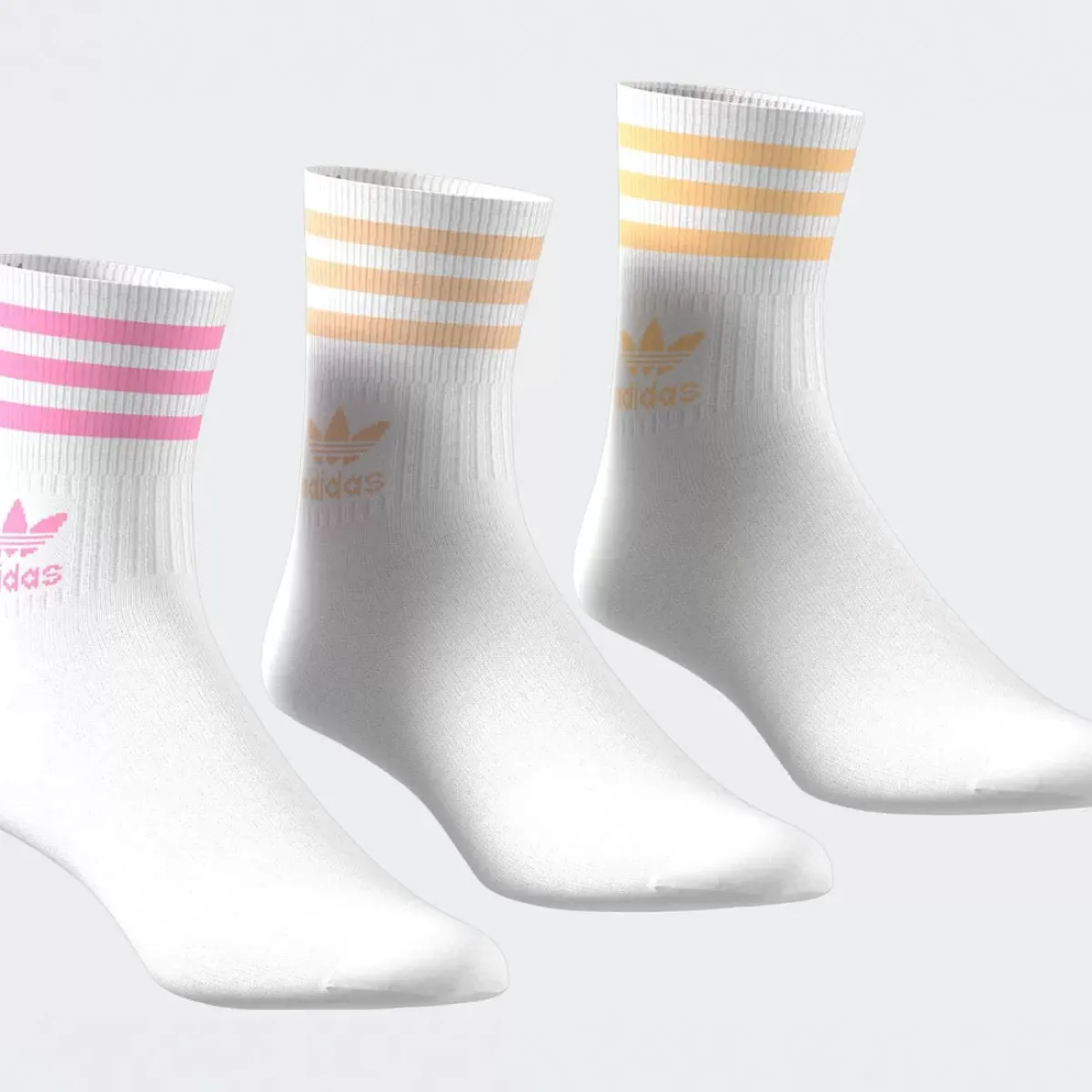 Adidas Originals Socks & Underwear<Mid-Cut Crew Socks 3 Pack