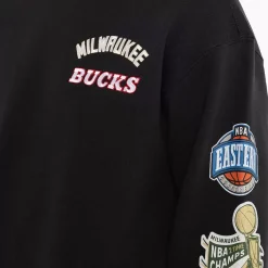 MITCHELL AND NESS Hoodies & Crews<Milwaukee Bucks Conference Crew