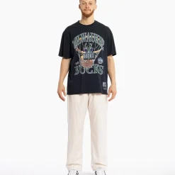 MITCHELL AND NESS Tees & Singlets<Milwaukee Bucks In The Net Tee